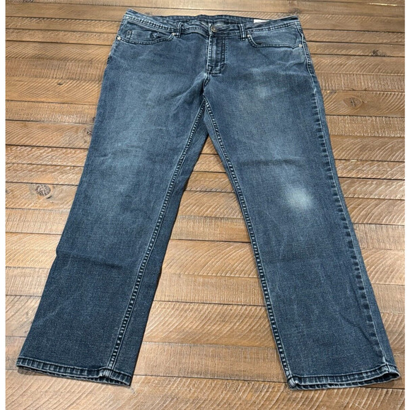 Buffalo Jeans Jackson-X Dark Wash Blue Straight Leg Stretch Denim - Size 36x30 - Picture 8 of 10